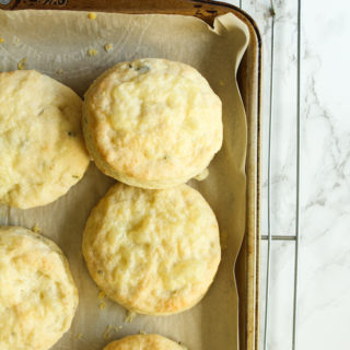Cheddar-Thyme Biscuits | cookinginmygenes.com