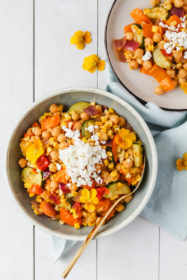 Roasted Summer Vegetable Salad | cookinginmygenes.com