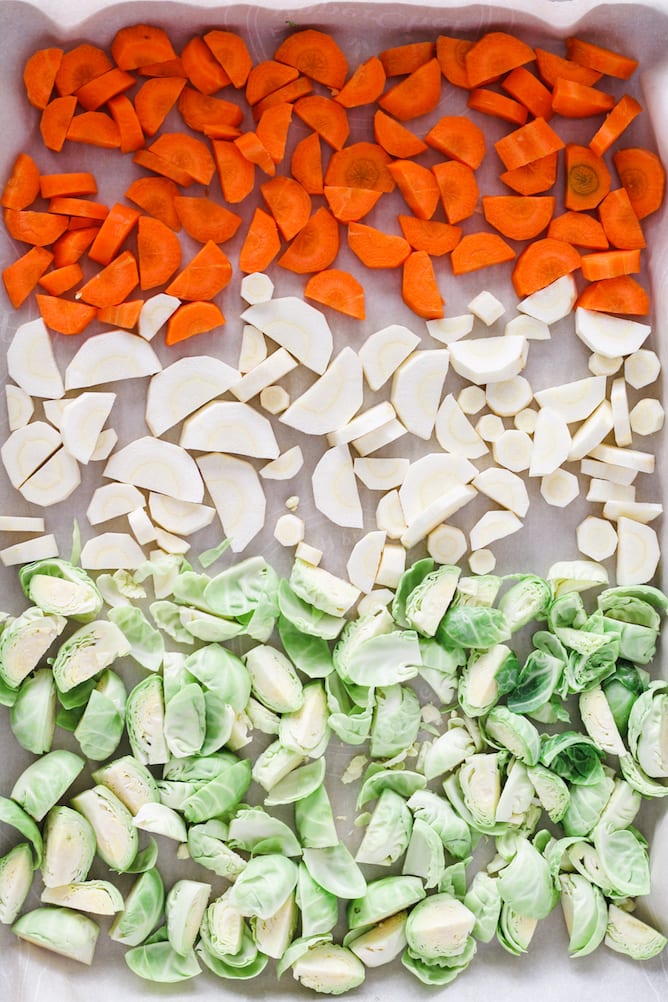 Roasted Harvest Vegetable Bowl | cookinginmygenes.com
