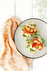 Peach & Prosciutto Summer Focaccia | cookinginmygenes.com