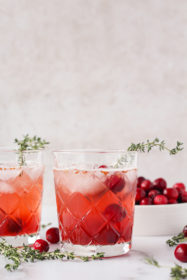 Kombucha Cranberry Bourbon Smash