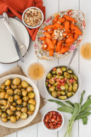 Sheet Pan Roasted Carrots, Brussels Sprouts & Potatoes | cookinginmygenes.com