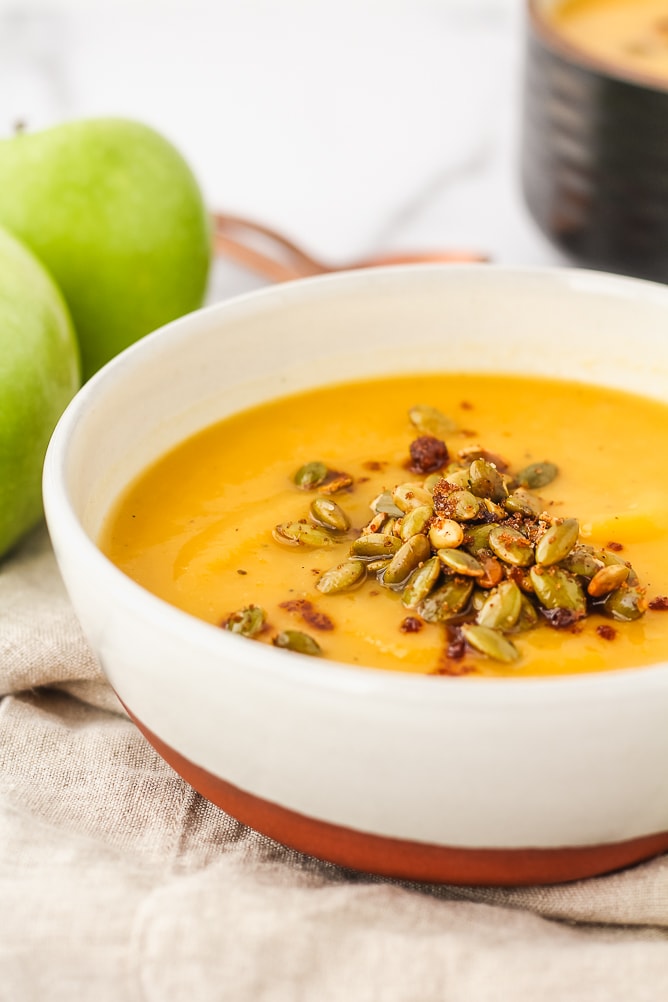 Roasted Butternut Squash & Apple Soup
