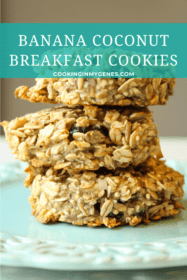 Banana Coconut Breakfast Cookies