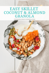 Easy Skillet Coconut & Almond Granola