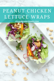Peanut Chicken Lettuce Wraps