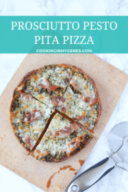 Prosciutto Pesto Pita Pizza