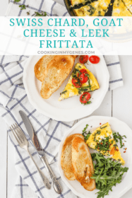 Swiss Chard, Goat Cheese & Leek Frittata