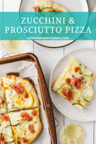 Zucchini & Prosciutto Pizza