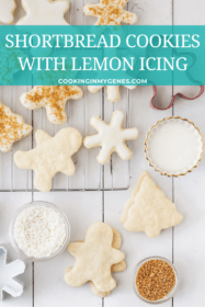 Shortbread Cookies with Lemon Icing