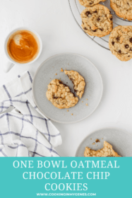One Bowl Oatmeal Chocolate Chip Cookies