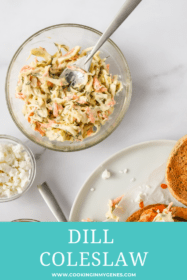 Spicy Turkey Burgers with Dill Slaw