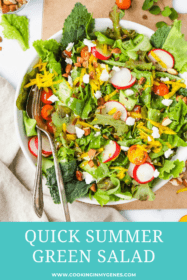 Quick Summer Green Salad