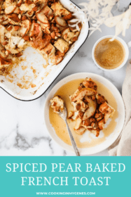 Spiced Pear Baked French Toast
