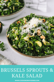 Brussels sprouts and kale salad