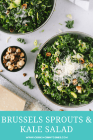 Brussels sprouts and kale salad