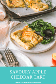 Savoury Apple Cheddar Tart with Leeks