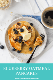 Blueberry Oatmeal Pancakes