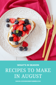 Recipes to cook in august
