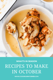 Recipes to make in October