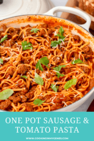 closeup of one pot pasta