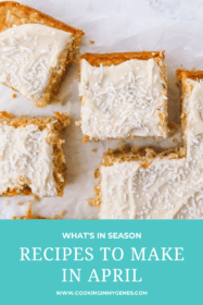 Recipes to make in April