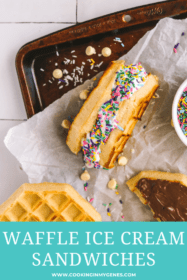 Easy waffle ice cream sandwich