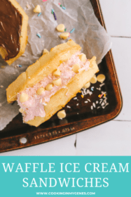Easy waffle ice cream sandwich