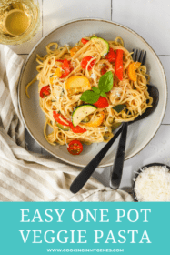 Easy one pot veggie pasta recipe