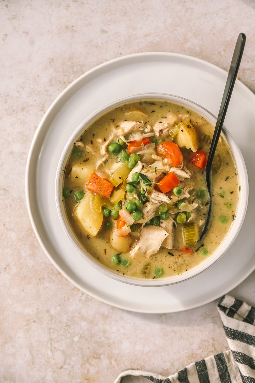 cozy chicken pot pie soup recipe