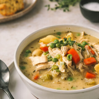 cozy chicken pot pie soup recipe
