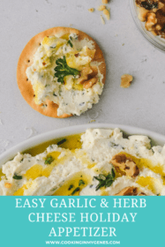 easy herb & garlic cheese dip