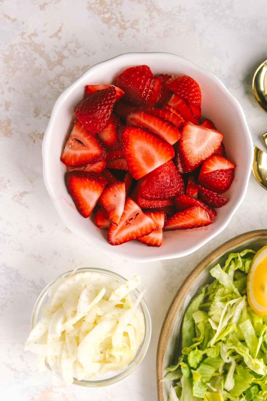 strawberries in a bowl