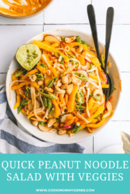 thai noodle salad recipe in a bowl