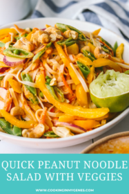 thai noodle salad recipe in a bowl