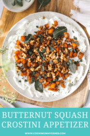 butternut squash appetizer on a plate