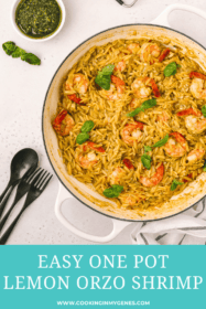 one pot lemon orzo and shrimp