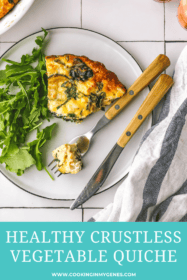 a piece of quiche on a plate