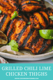 close up of chili lime chicken