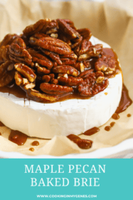 brie cheese topped with pecans