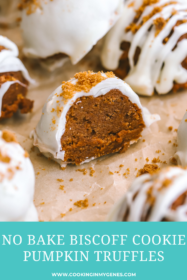 pumpkin truffle cut in half