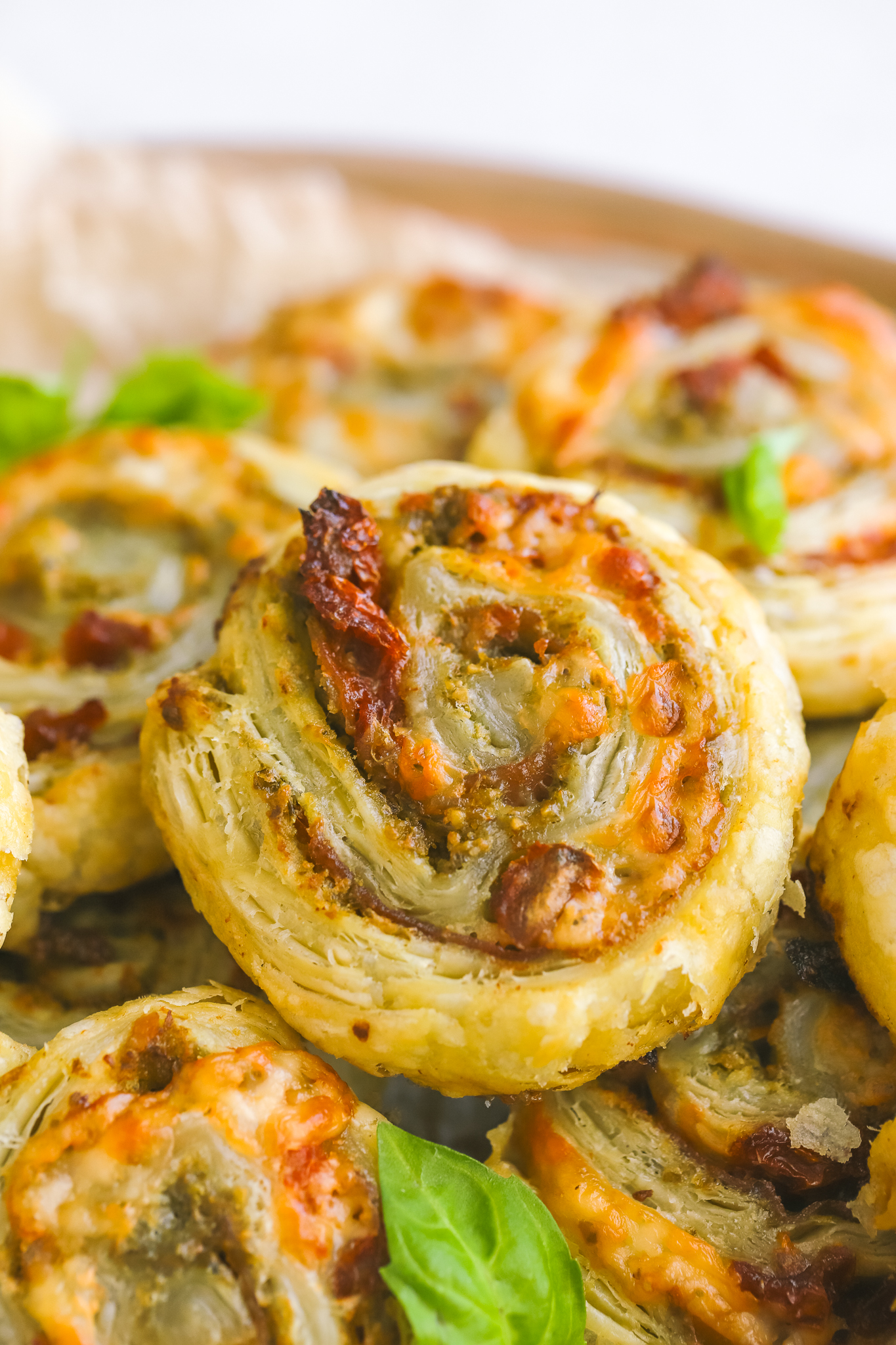 angled shot of pinwheels