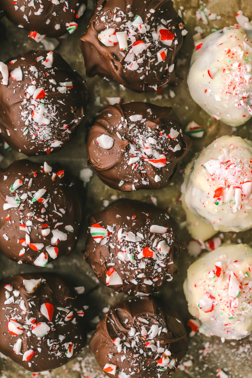 close up of gluten-free oreo truffles