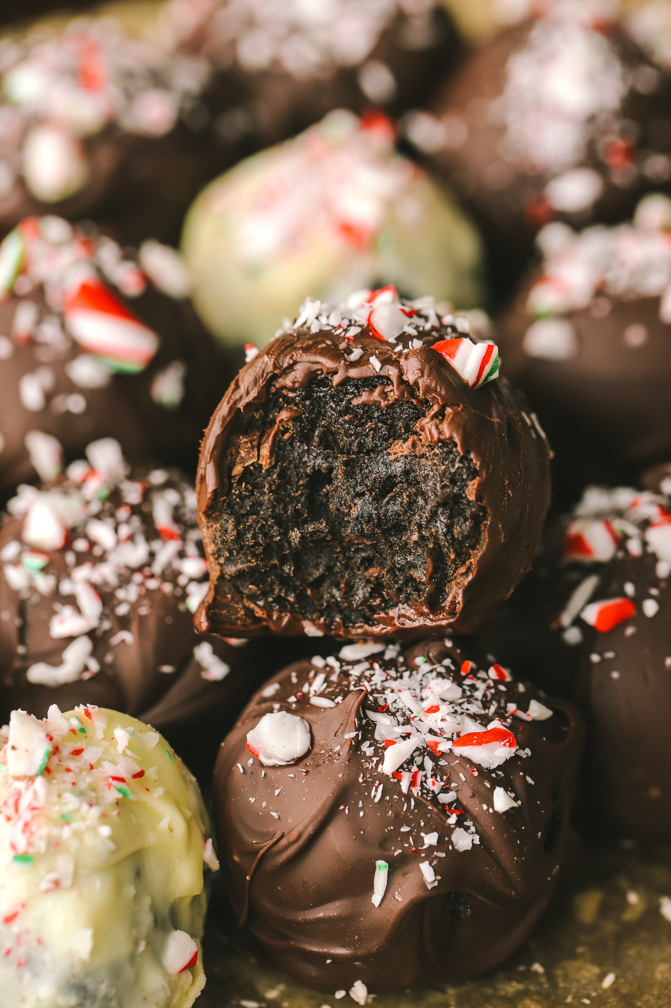 bite-shot of a truffle