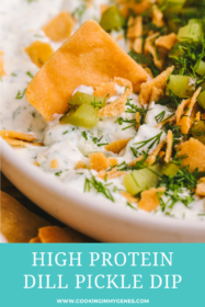 pita chip sitting in dip