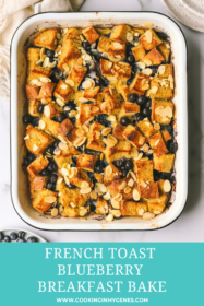 blueberry breakfast bake in a baking dish