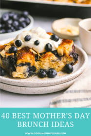 blueberry breakfast french toast bake for Mother's Day Brunch