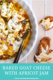 cheese knife serving baked goat cheese on crostini