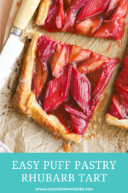 piece of rhubarb tart