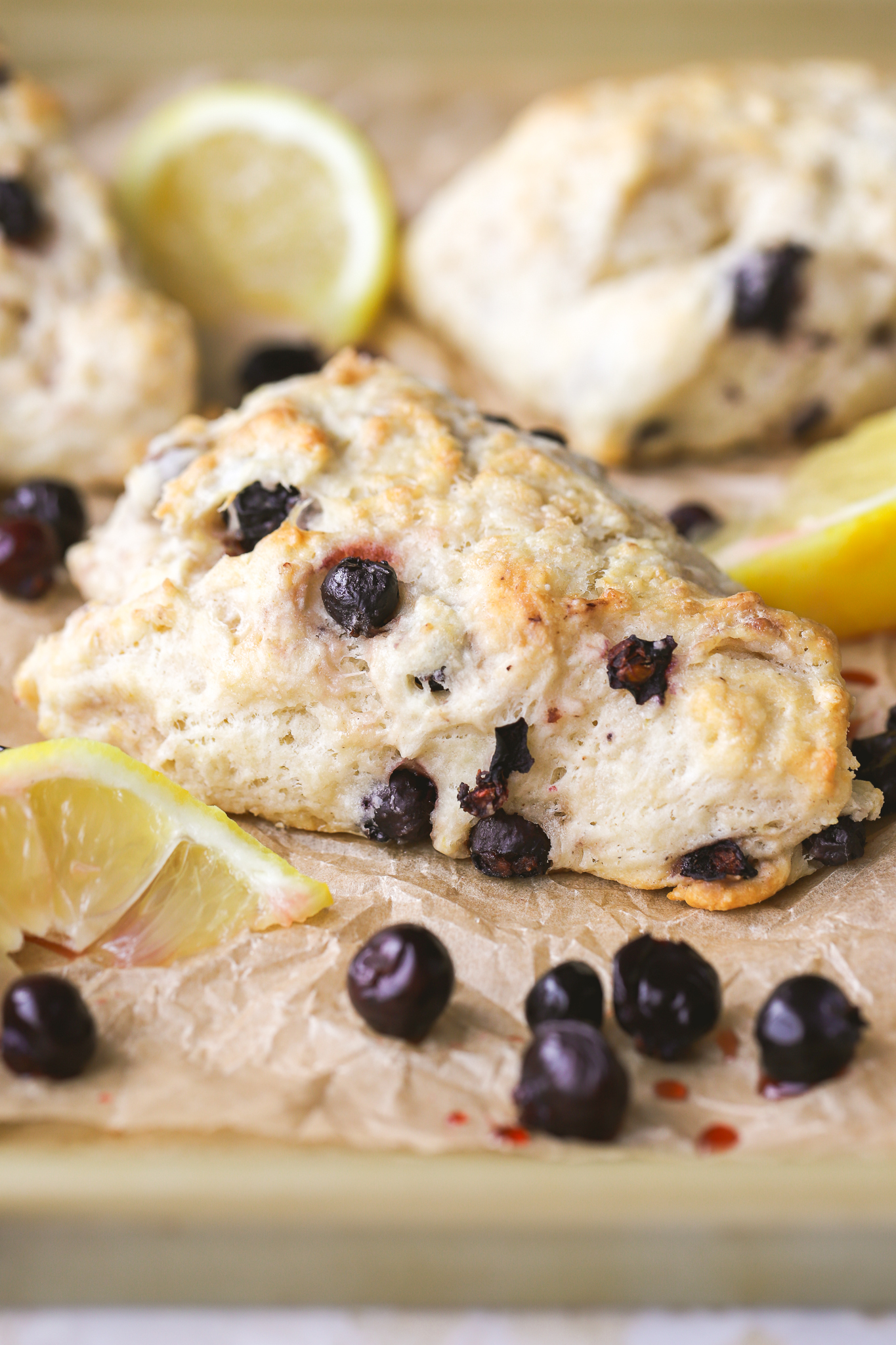 side angle of a scone